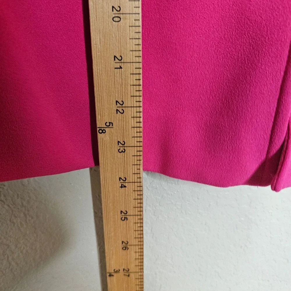 NWT Calvin Klein Womens Pink Button‎ Front Crepe Swing Jacket Gold Buttons 14P